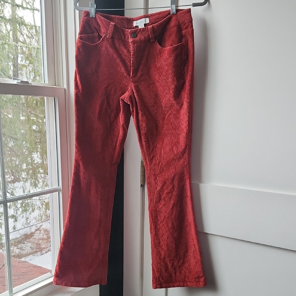 Sundance Red/orange Corduroy Boot Cut Pants with Flare